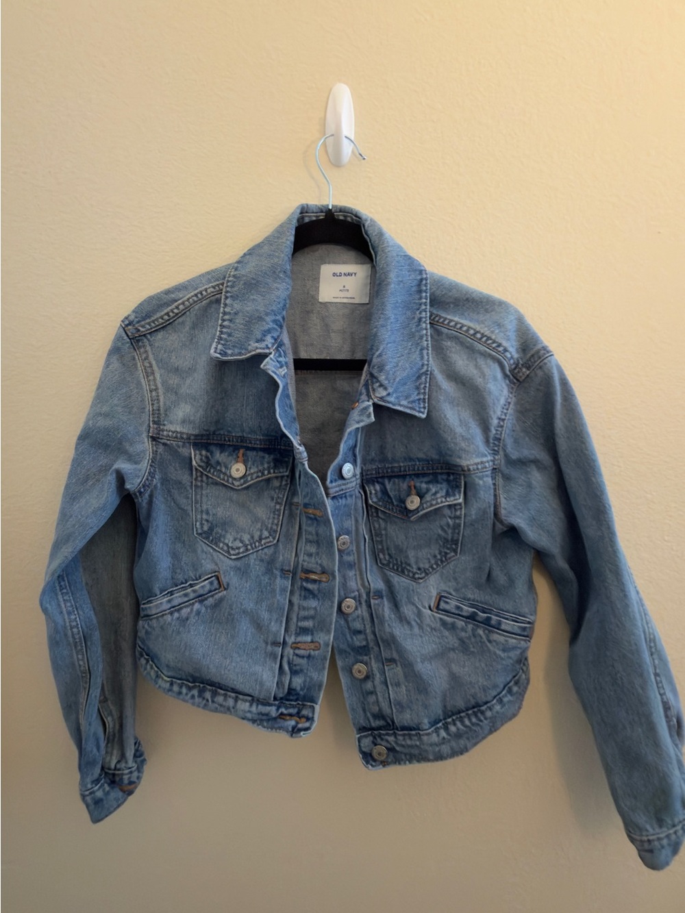 Old Navy Light Blue Denim Jacket with Button Front